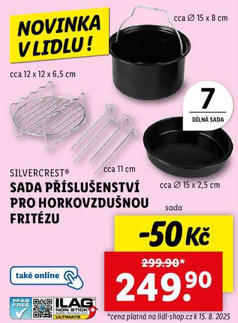 SADA PŘÍSLUŠENSTVÍ PRO HORKOVZDUŠNOU FRITÉZU 