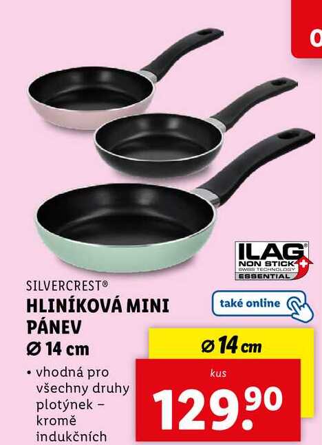 HLINÍKOVÁ MINI PÁNEV Ø 14 cm 