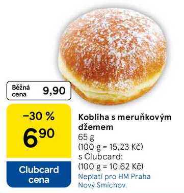 Kobliha s meruňkovým džemem, 65 g  