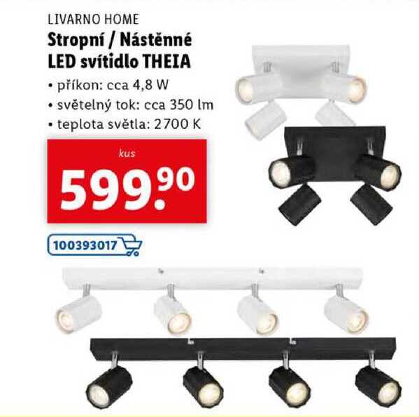 Stropní/Nástěnné LED svítidlo THEIA
