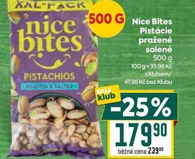 Nice Bites Pistácie pražené solené 500 g
