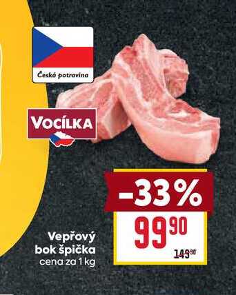 Vepřový bok špička cena za 1 kg