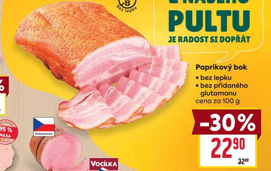 Paprikový bok bez lepku bez přidaného glutamanu cena za 100 g 
