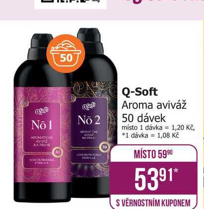 Q-Soft Aroma aviváž 50 dávek