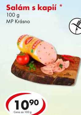 Salám s kapií, 100 g 