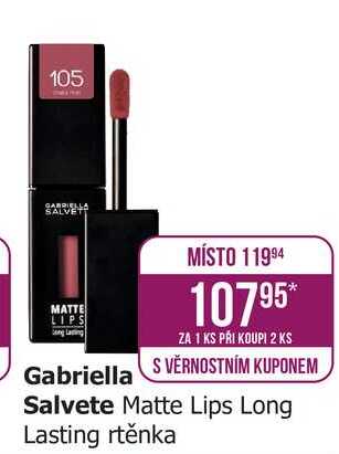  Gabriella Salvete Matte Lips Long Lasting rtěnka 