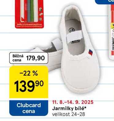 Jarmilky bílé, velikost 24-28 