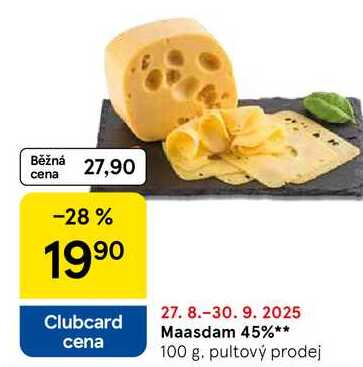 Maasdam 45%, 100 g 
