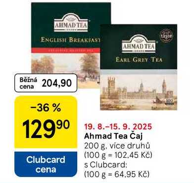 Ahmad Tea Čaj, 200 g, více druhů 