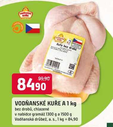 Vodňanské kuře A 1kg