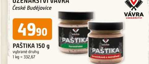 Vávra PAŠTIKA 150 g vybrané druhy