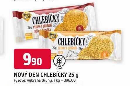 NOVÝ DEN CHLEBÍČKY 25 g rýžové
