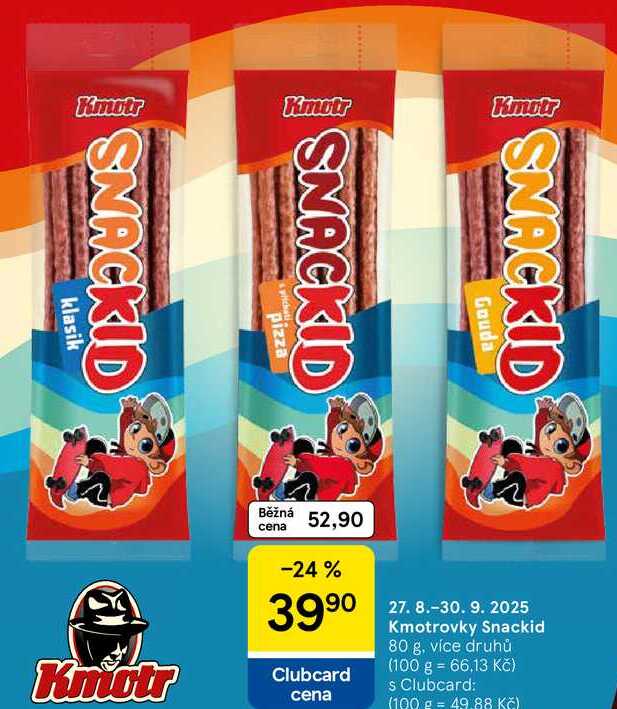Kmotrovky Snackid, 80 g, více druhů 