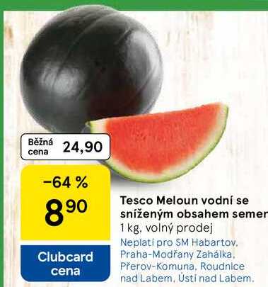 Tesco Meloun vodní se sníženým obsahem semen, 1 kg 