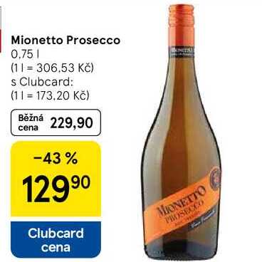 Mionetto Prosecco, 0,75 l