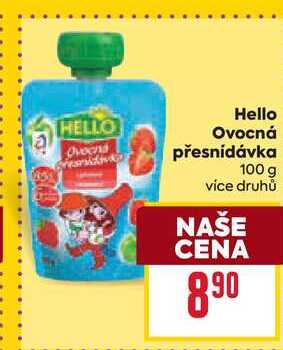 Hello Ovocná přesnídávka 100 g