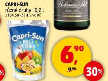 CAPRI-SUN různé druhy, 0,2 l