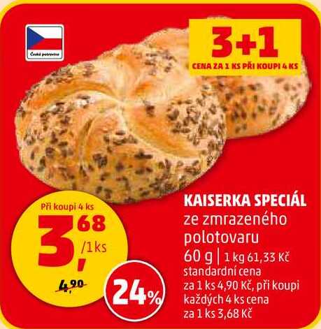KAISERKA SPECIÁL ze zmrazeného polotovaru, 60 g 