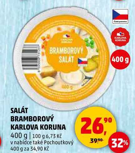 SALÁT BRAMBOROVÝ KARLOVA KORUNA, 400 g 
