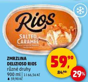 ZMRZLINA DELIZIOSO RIOS různé druhy, 900 ml 