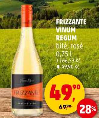 FRIZZANTE VINUM REGUM bílé, rosé, 0,75 l