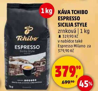 KÁVA TCHIBO ESPRESSO SICILIA STYLE zrnková, 1 kg