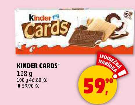 KINDER CARDS, 128 g 