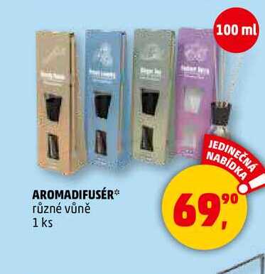 AROMADIFUSÉR různé vůně, 1 ks 