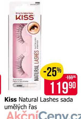 Kiss Natural Lashes sada umělých řas