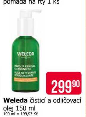 Weleda čisticí a odličovací olej 150 ml 