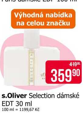 s.Oliver Selection dámské EDT 30 ml
