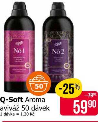 Q-Soft Aroma aviváž 50 dávek