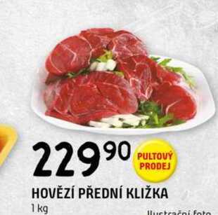 HOVĚZÍ PŘEDNÍ KLIŽKA 1 kg 