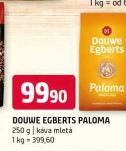 DOUWE EGBERTS PALOMA 250 g káva mletá