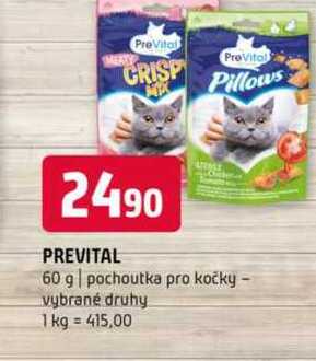 PREVITAL 60 g pochoutka pro kočky vybrané druhy