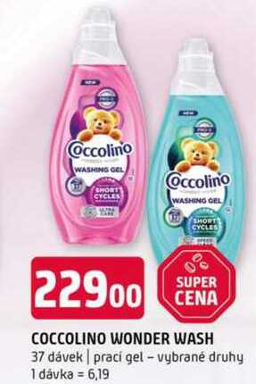 COCCOLINO WONDER WASH 37 dávek prací gel vybrané druhy 