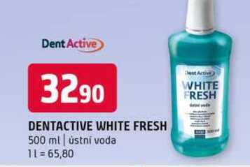 DENTACTIVE WHITE FRESH 500 ml ústní voda 