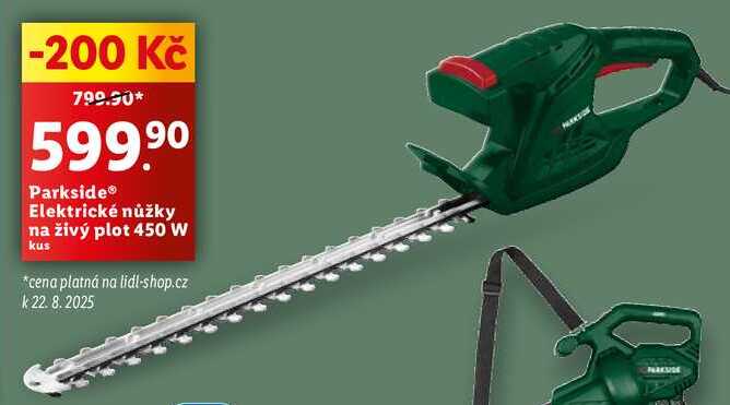 Parkside® Elektrické nůžky na živý plot 450 W 