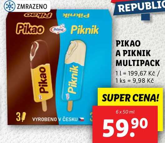 PIKAO A PIKNIK MULTIPACK, 6x 50 ml