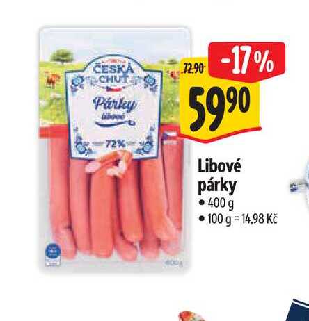 Libové párky 400 g