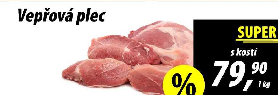 Vepřová plec s kostí, 1 kg