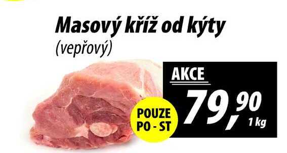 Masový kříž od kýty (vepřový), 1 kg