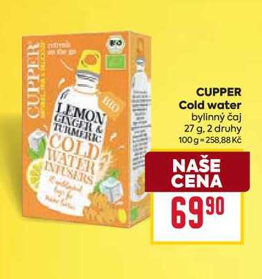 CUPPER Cold water bylinný čaj 27 g