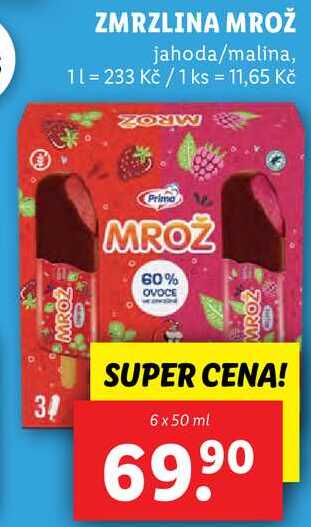 ZMRZLINA MROŽ, 6x 50 ml