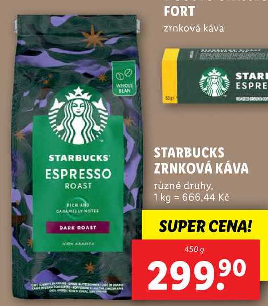 STARBUCKS ZRNKOVÁ KÁVA, 450 g
