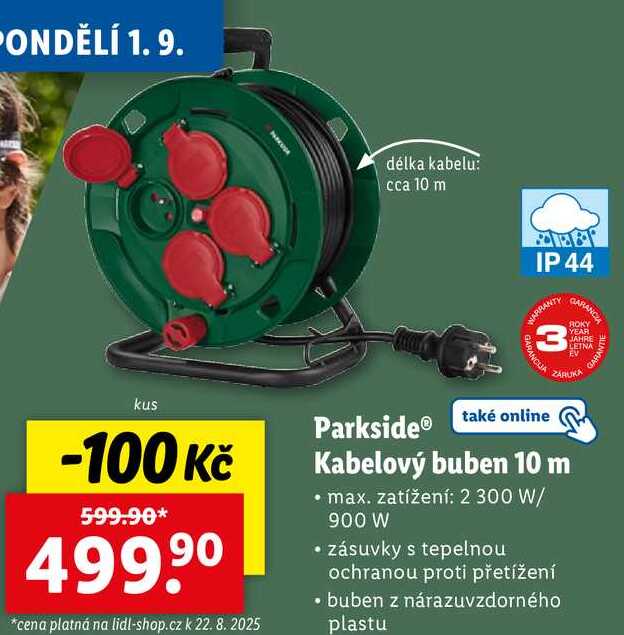 Parkside Kabelový buben 10 m 