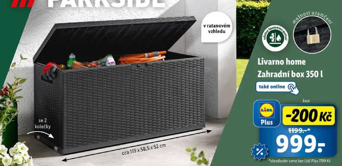 Livarno home Zahradní box 350 l 
