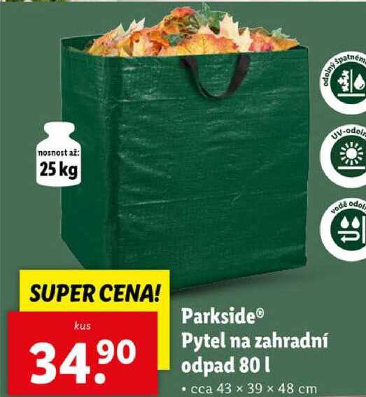 Parkside Pytel na zahradní odpad 80 l