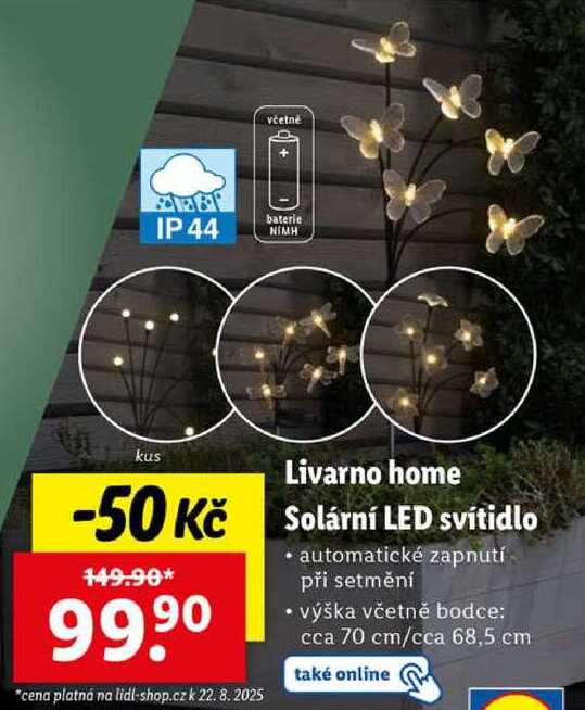 Livarno home Solární LED svítidlo