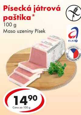 Písecká játrová paštika, 100 g